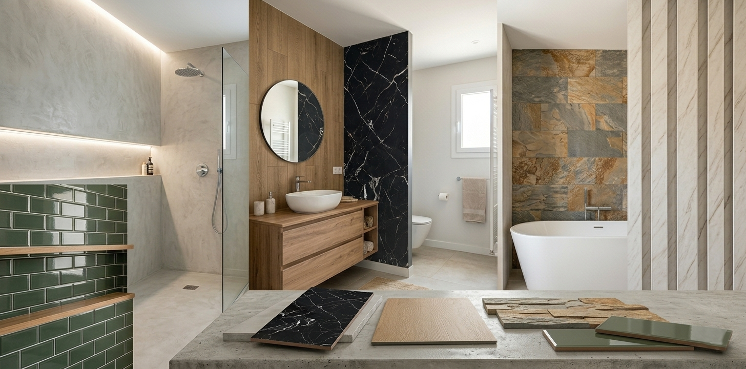 Revestimientos impermeables para baño: qué opciones existen y cuál elegir según el espacio