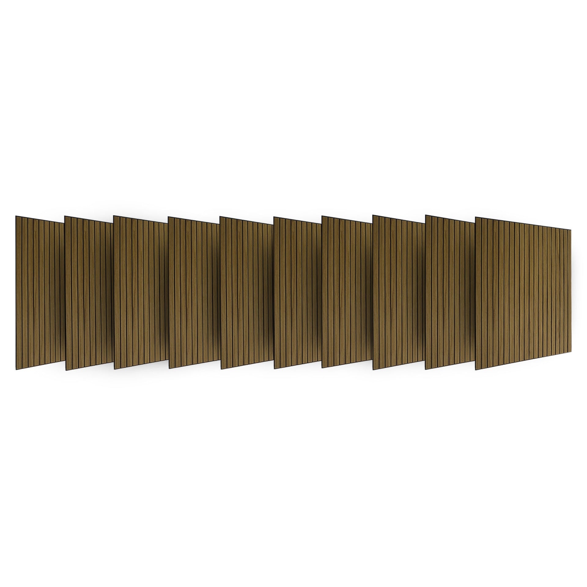 Pack 10 Panel Acústico de Pared Cuadrado Roble Natural - Pure 60x60x2cm