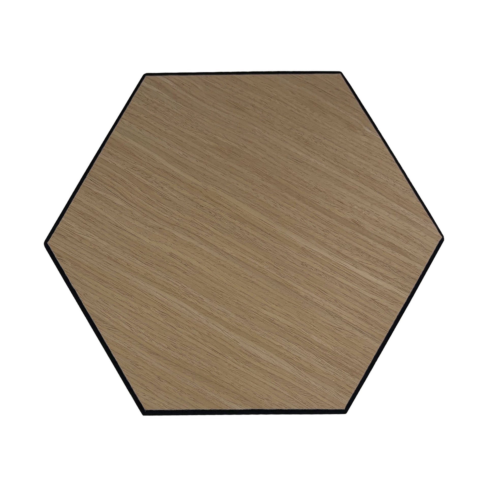 Pack 10 Panel Acústico de Pared Hexagonal Madera Natural - Turku 30x30x1cm