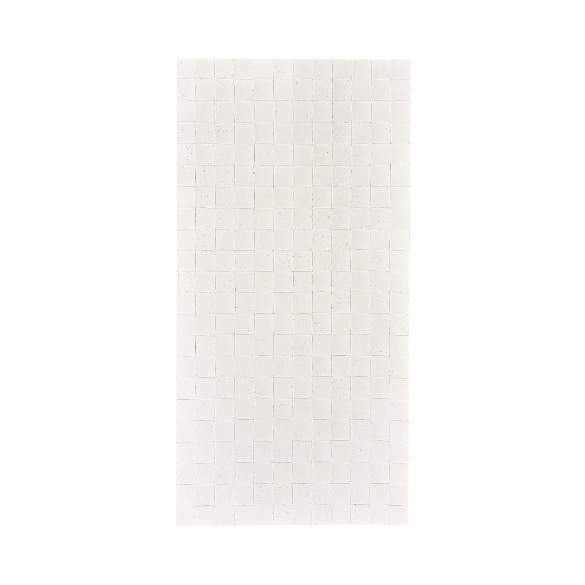 Panel Mural de Piedra Flexible Natural Trieste Mosaic Blanco 118x58cm - Revestimiento Pared impermeable
