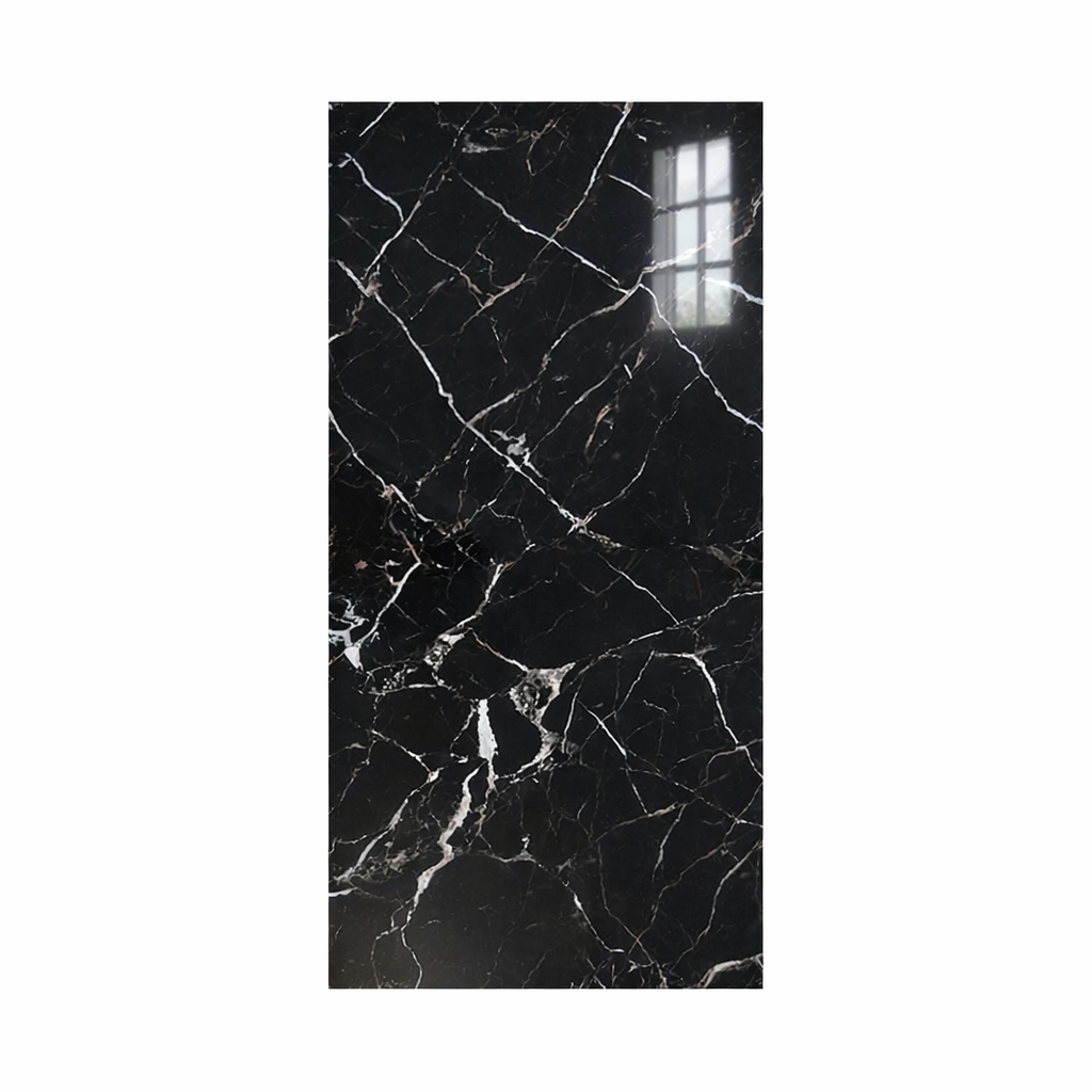 Revestimiento de Pared efecto Mármol Ebano Imperial 120x60cm - Panel impermeable y fácil instalación