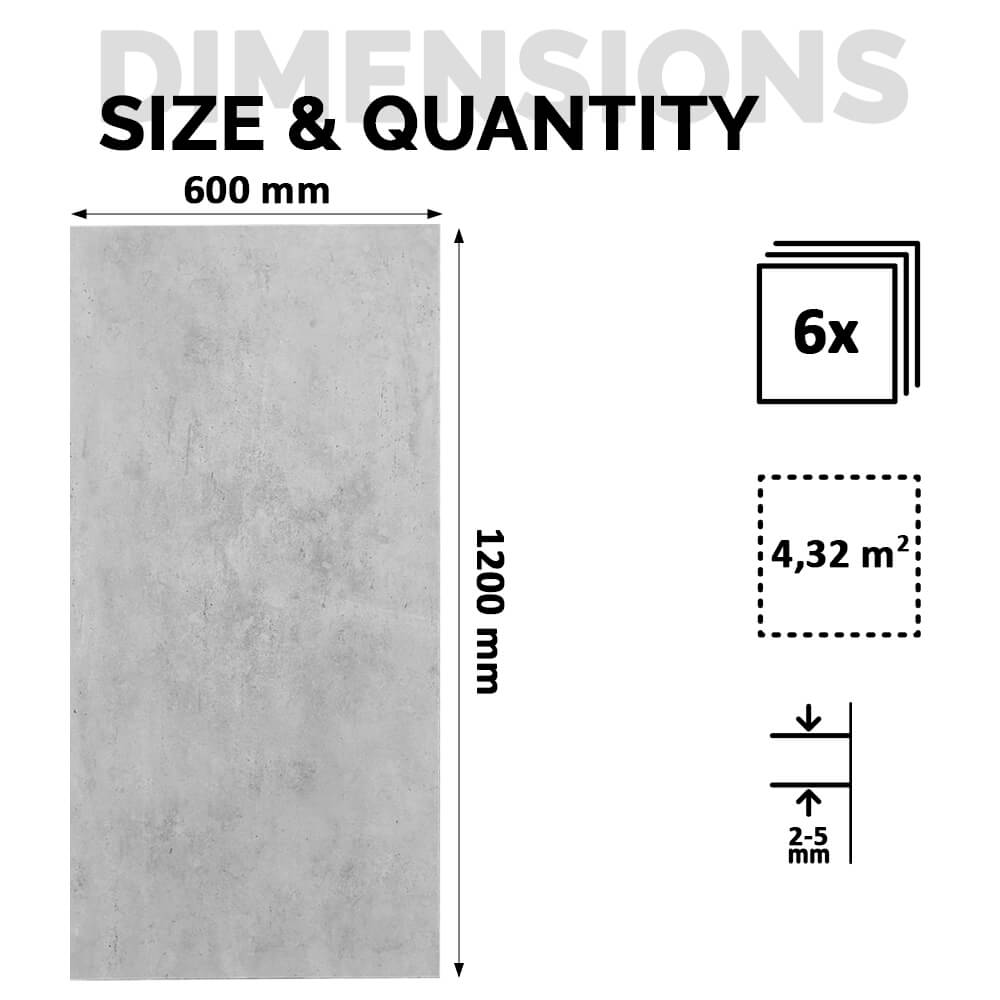 Wandpaneel aus flexiblem Naturstein Slim Catania Hellgrau 120x60 - Wasserdichte Wandverkleidung