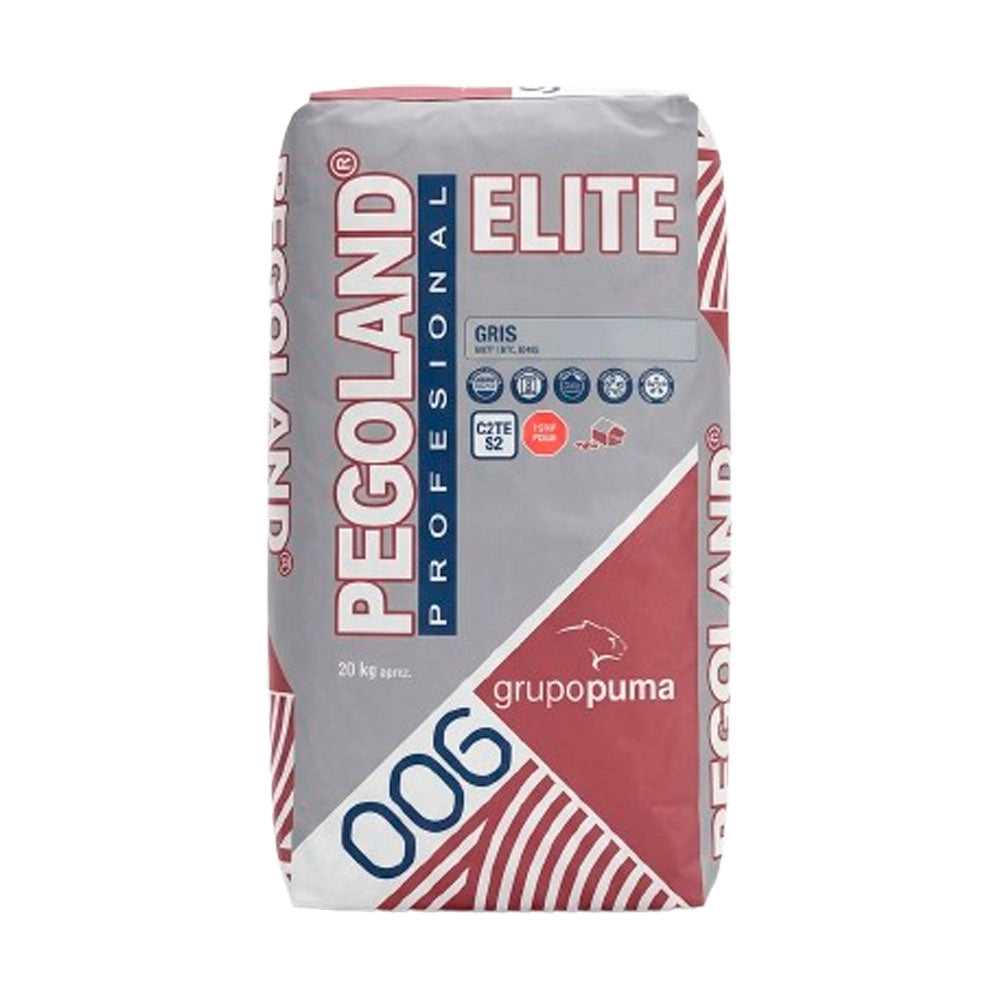 Cimento Cola Pegoland Profesional Elite Cinzento 20kg - Adesivo Tipo C2 TE S2 Grupo Puma