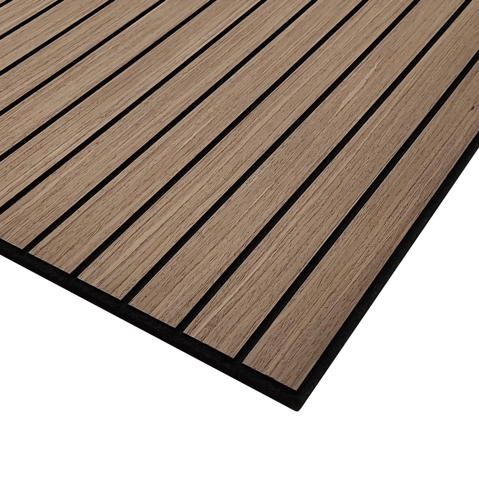 Pack 10 Panel Acústico de Pared Cuadrado Roble Oscuro - Essence 60x60x2cm