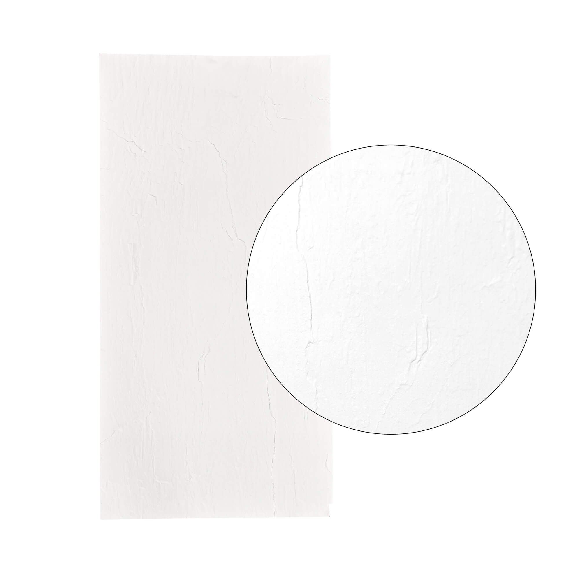 Panel Mural de Piedra Flexible Natural Milan Blanco 120x60cm - Revestimiento Pared impermeable