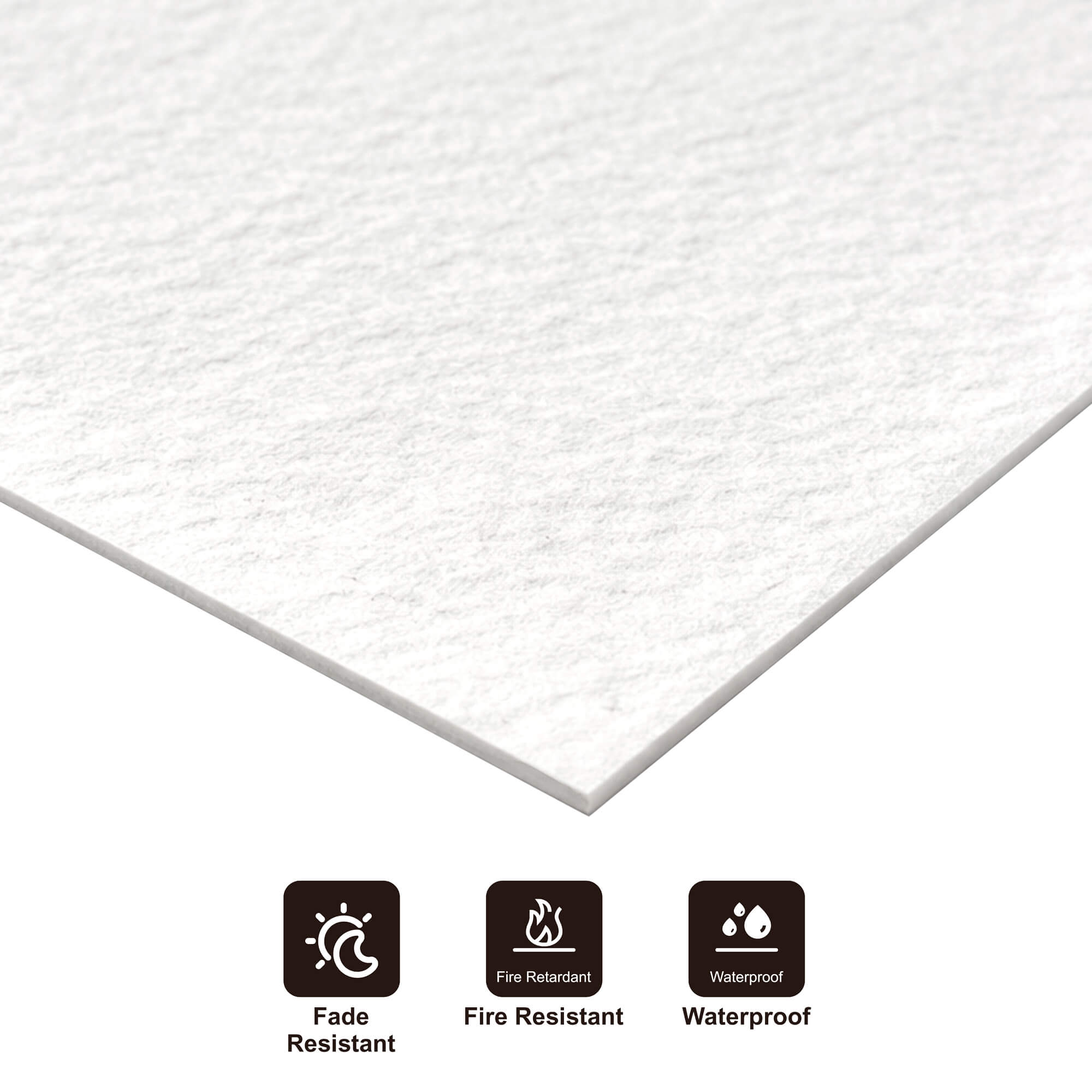 Panel Mural de Piedra Flexible Natural Napoles Blanco 120x60cm - Revestimiento Pared impermeable