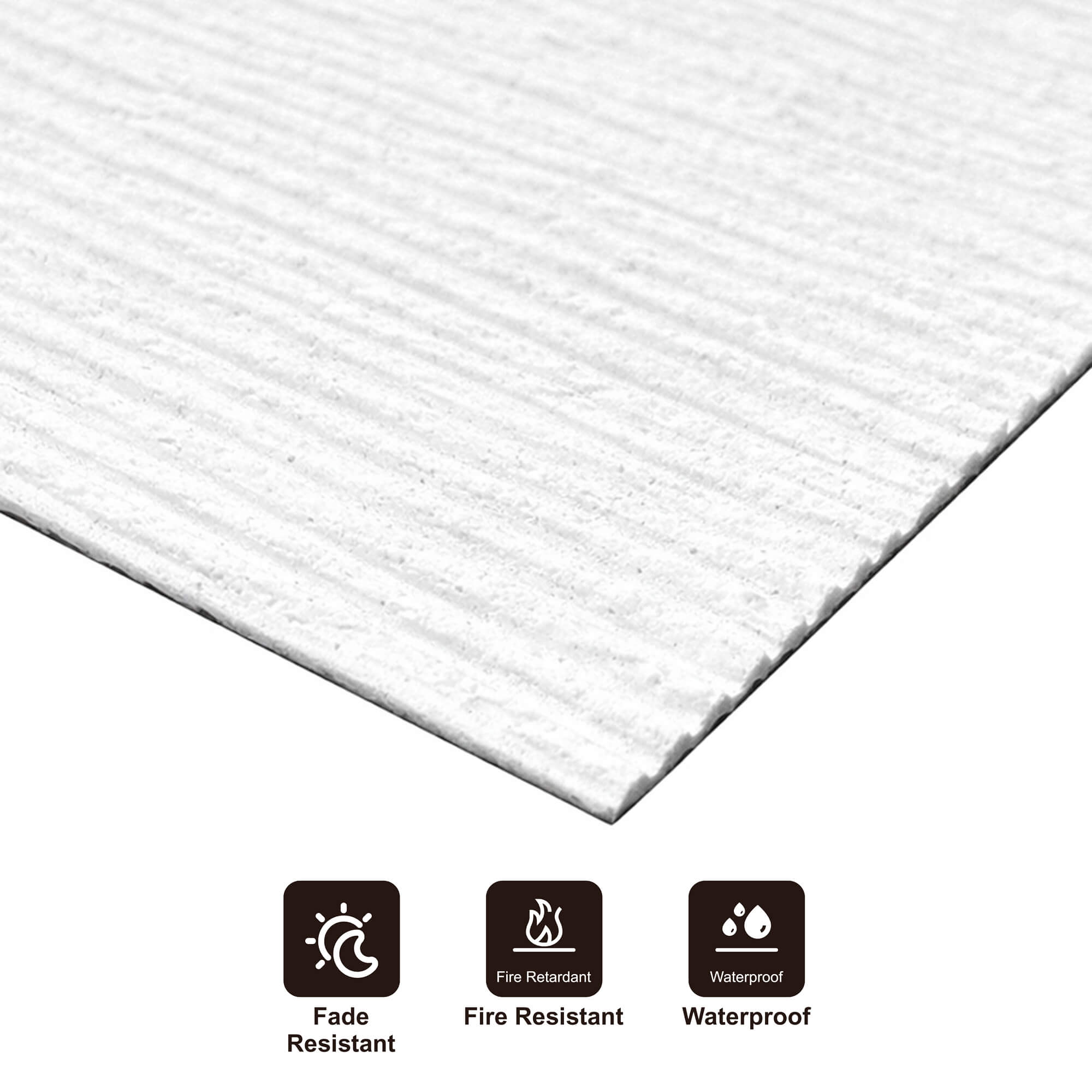 Panel Mural de Piedra Flexible Natural Turin White 120x60cm - Revestimiento Pared impermeable