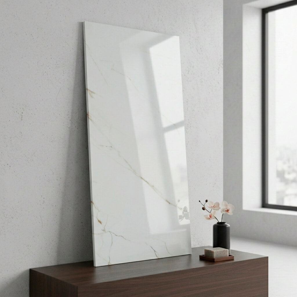 Revestimiento de Pared efecto Mármol Calacatta Alba 120x60cm - Panel impermeable y fácil instalación