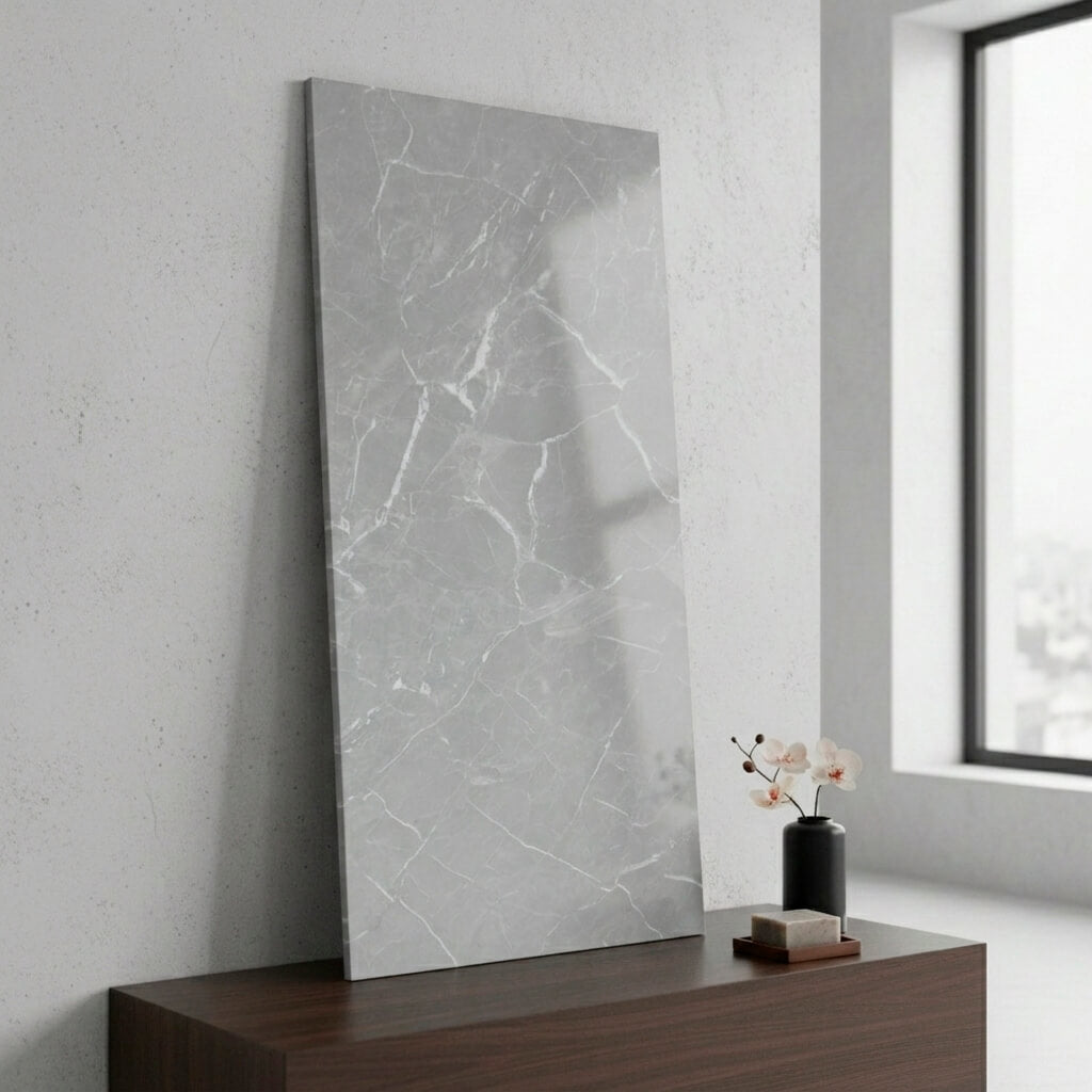 Revestimiento de Pared efecto Mármol Carrara Luna 120x60cm - Panel impermeable y fácil instalación