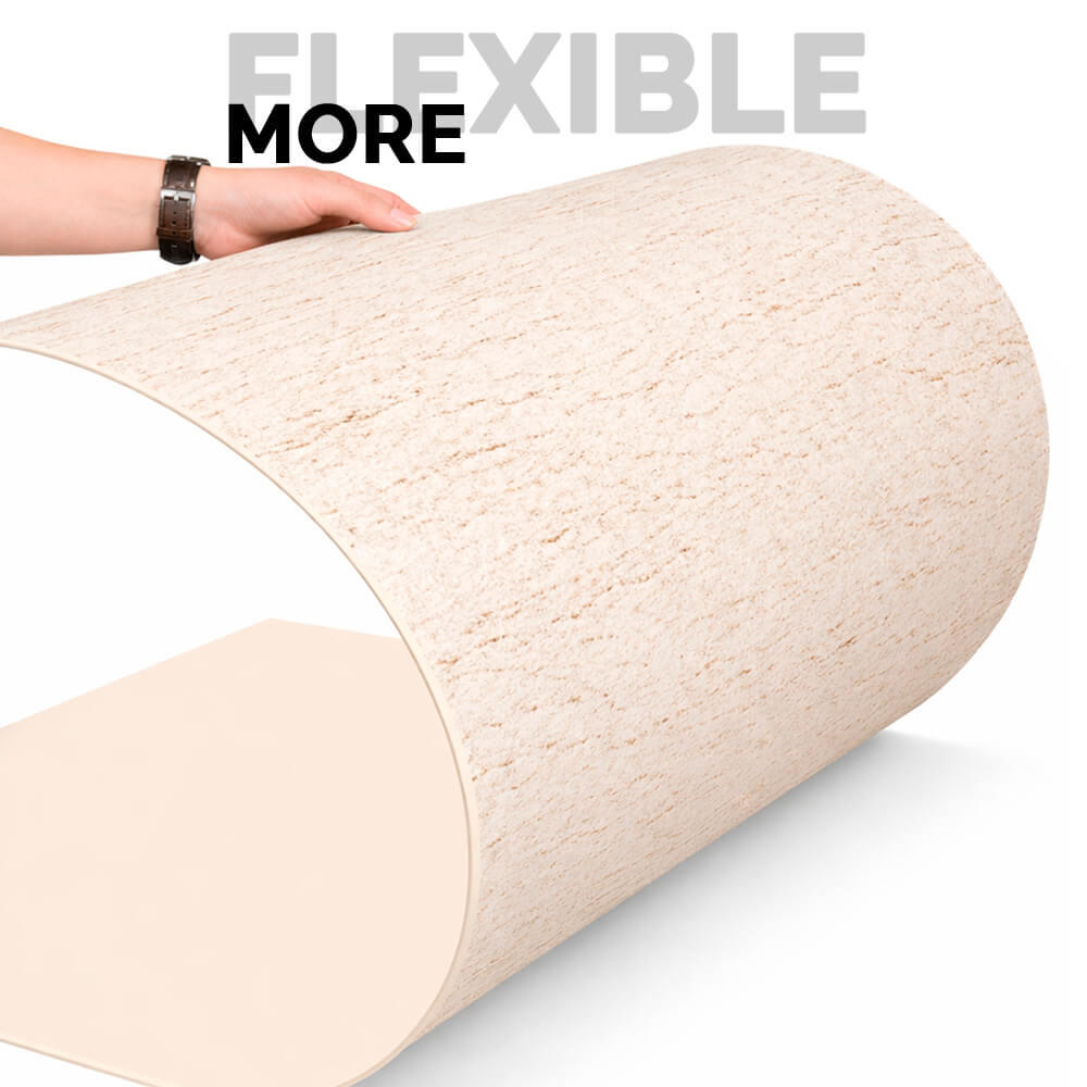 Panel Mural de Piedra Flexible Natural Roma Beige 120x60cm - Revestimiento Pared impermeable