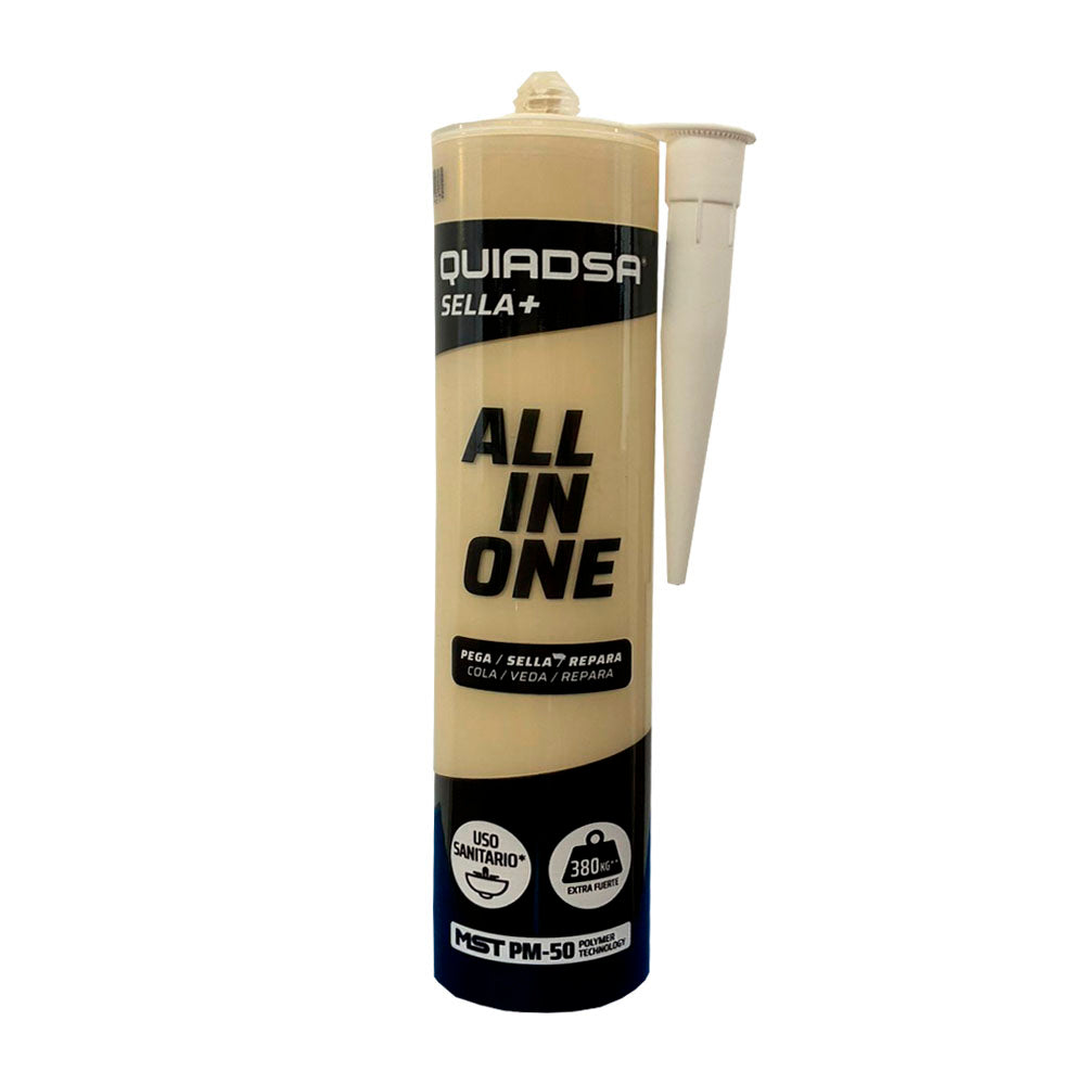 Adhesivo de Polímero Modificado Beige PM-50 – Sellado y Pegado Estructural Quiadsa