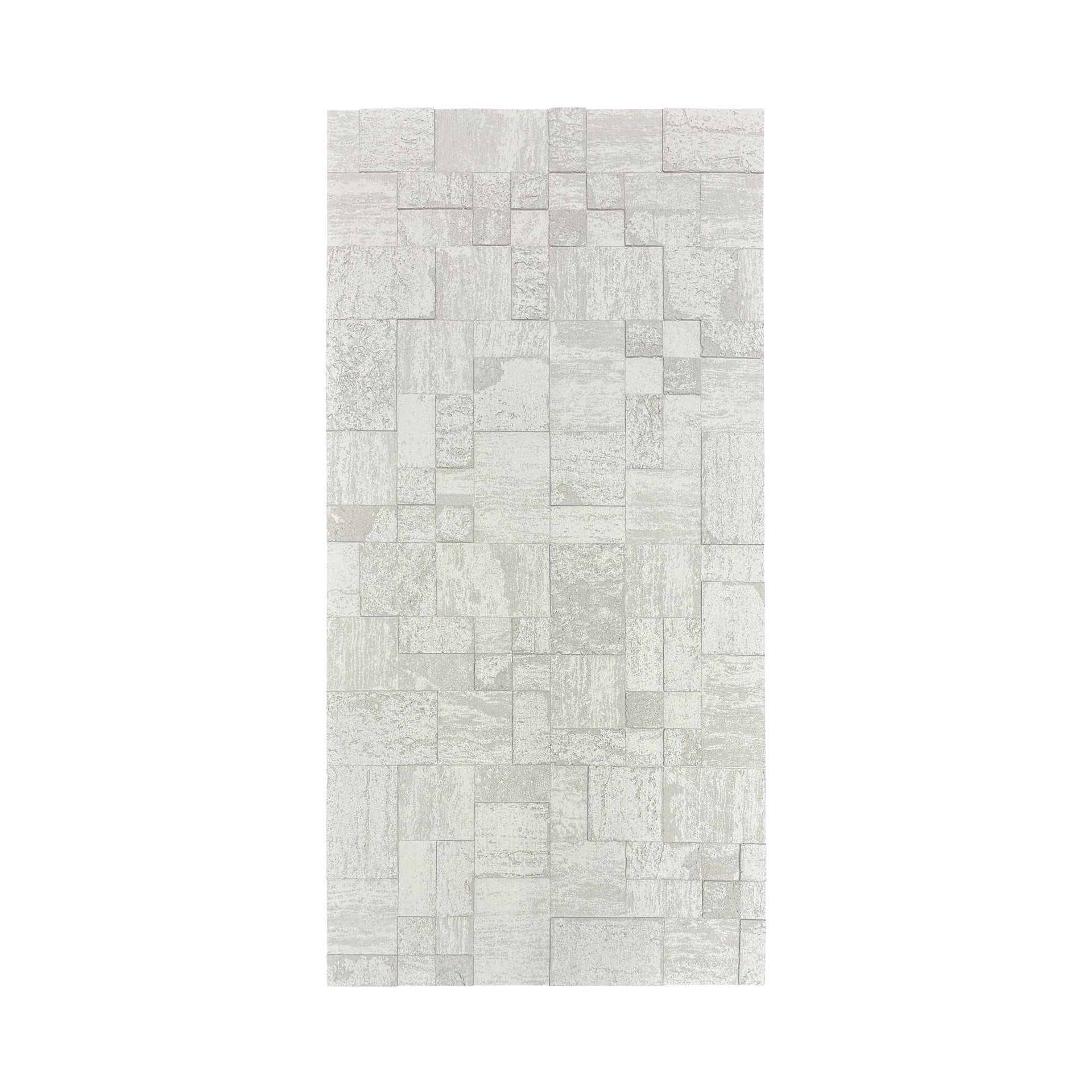 Panel Mural de Piedra Flexible Natural Siena Travertine Gris 120x60cm - Revestimiento Pared impermeable