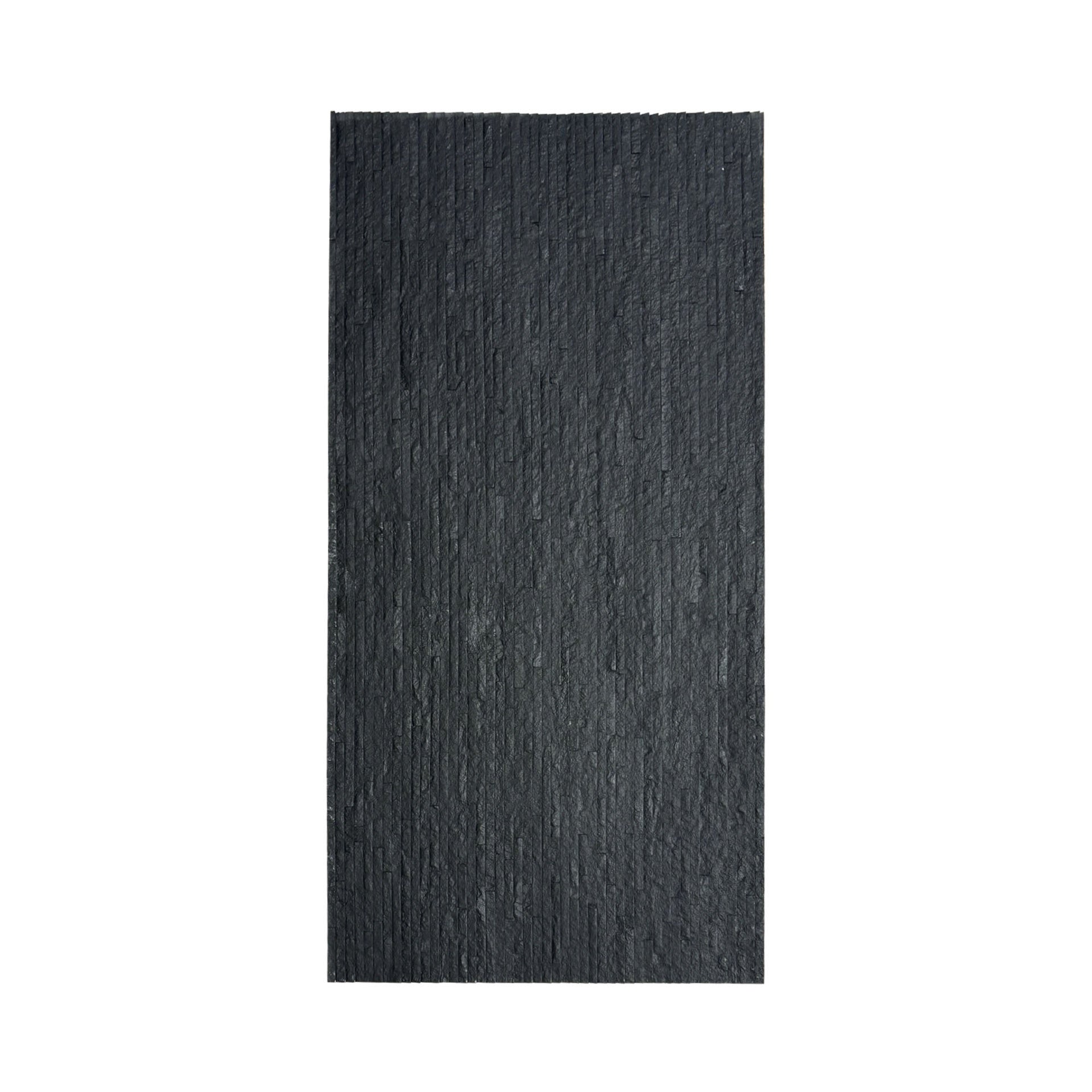 Panel Mural de Piedra Flexible Natural Venecia Negro 120x60cm - Revestimiento Pared impermeable