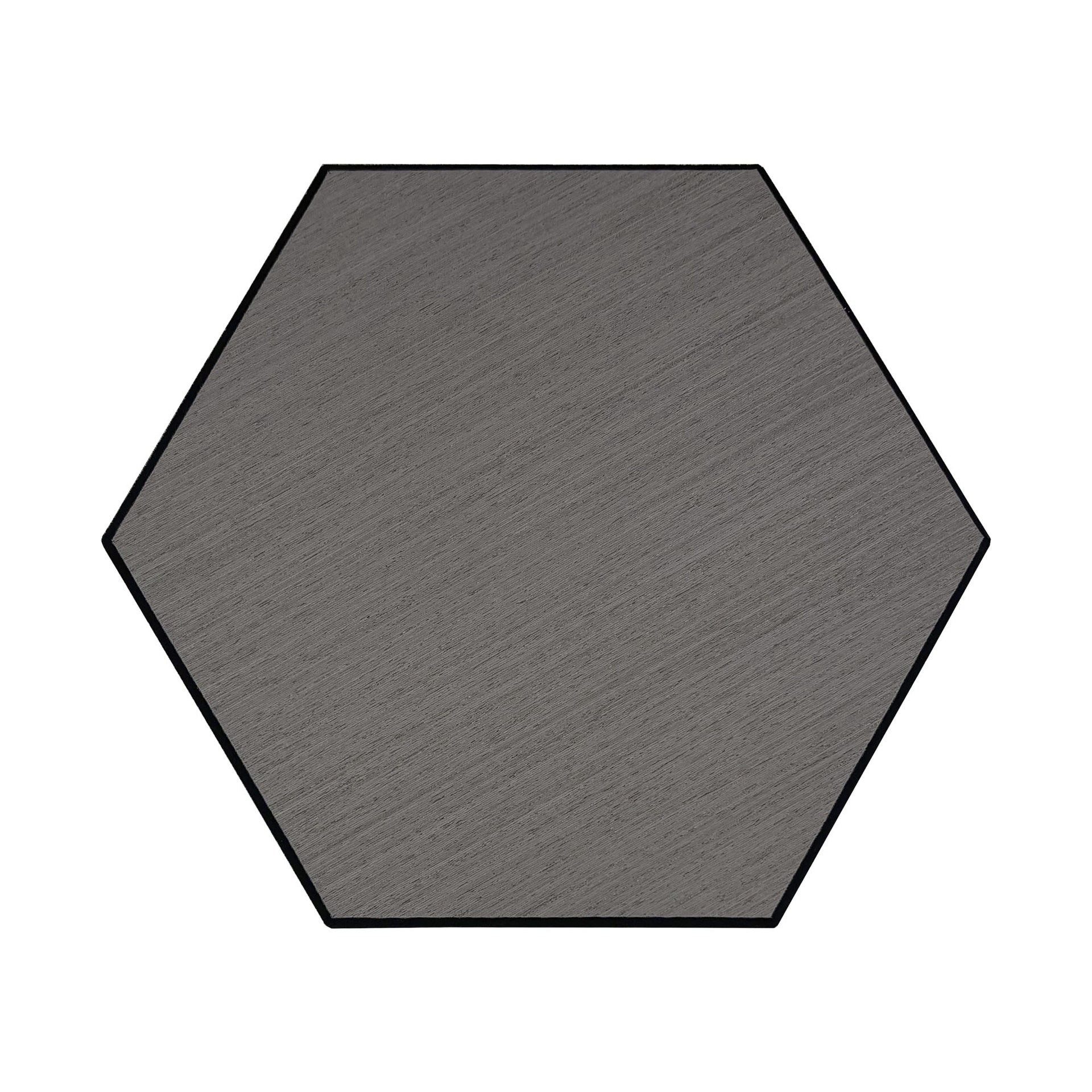 Pack 10 Panel Acústico de Pared Hexagonal Madera Gris - Bergen Grey 30x30x1cm
