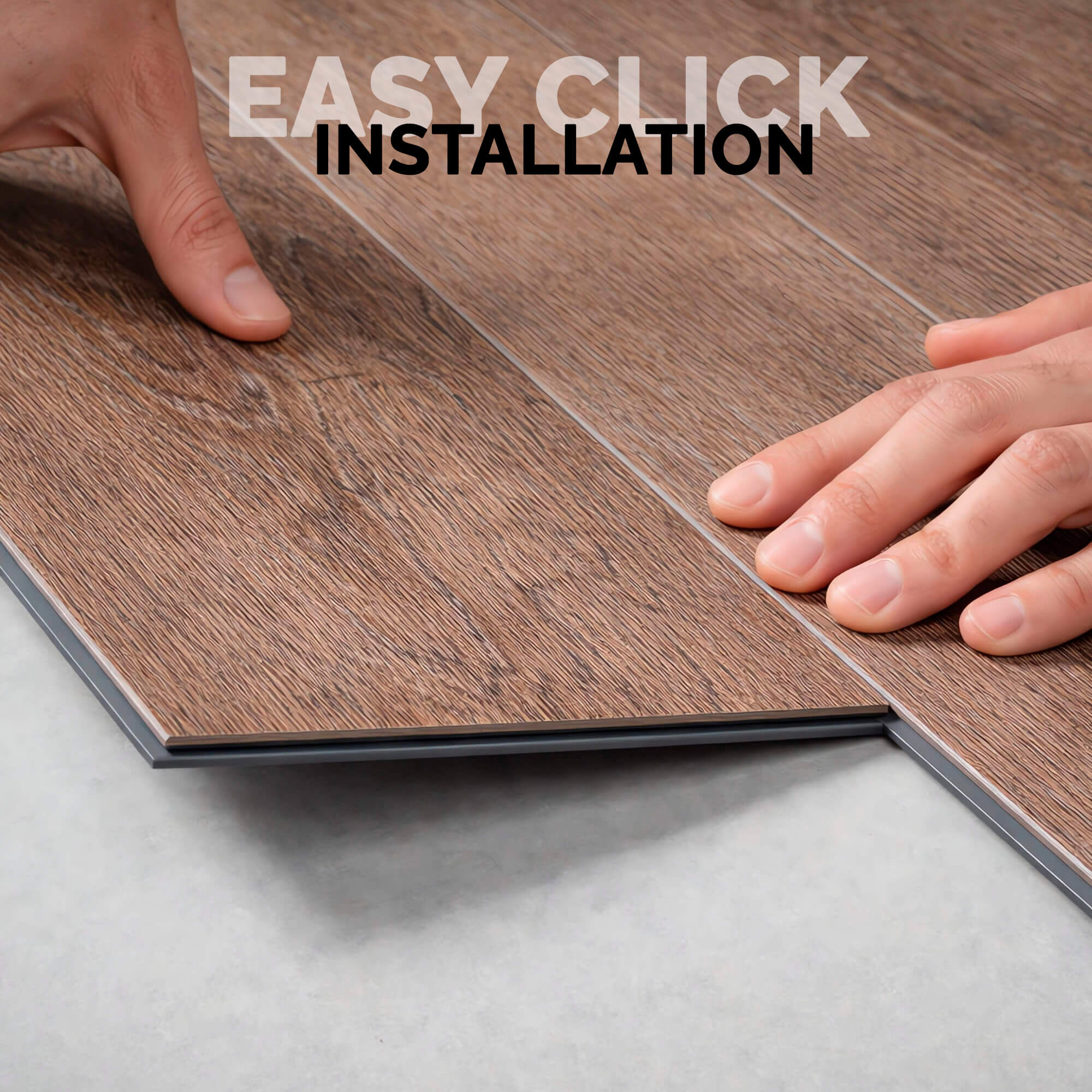 Suelo Vinílico SPC Click Roble Oscuro con Aislante incorporado - Oslo Oak 1250x190x5mm