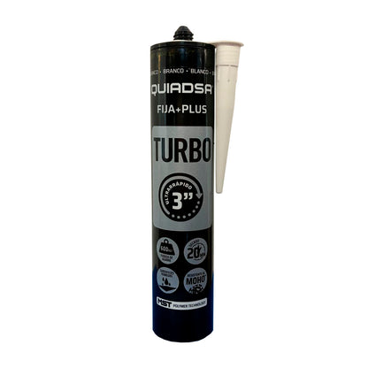 Adhesivo Sellador Turbo Fija+Plus Blanco – Sellado y Fijación Rápida Quiadsa