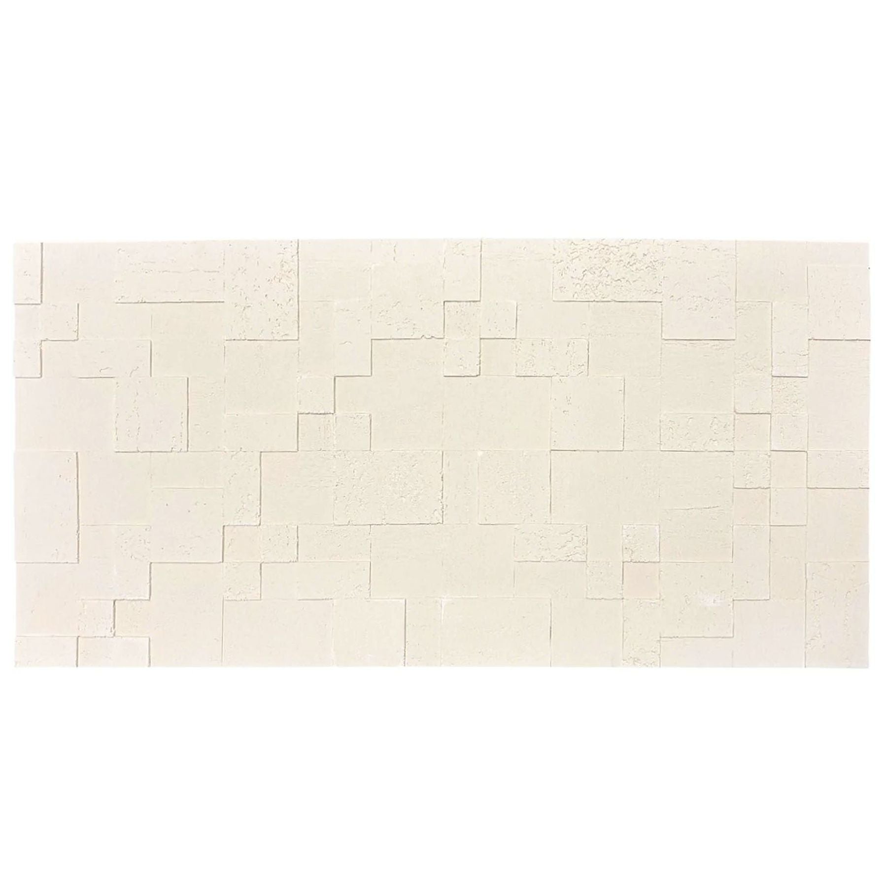 Panel Mural de Piedra Flexible Natural Siena Travertine Beige 120x60cm - Revestimiento Pared impermeable