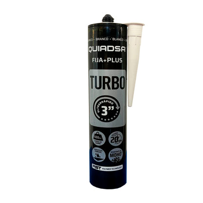 Adhesivo Sellador Turbo Fija+Plus Blanco – Sellado y Fijación Rápida Quiadsa