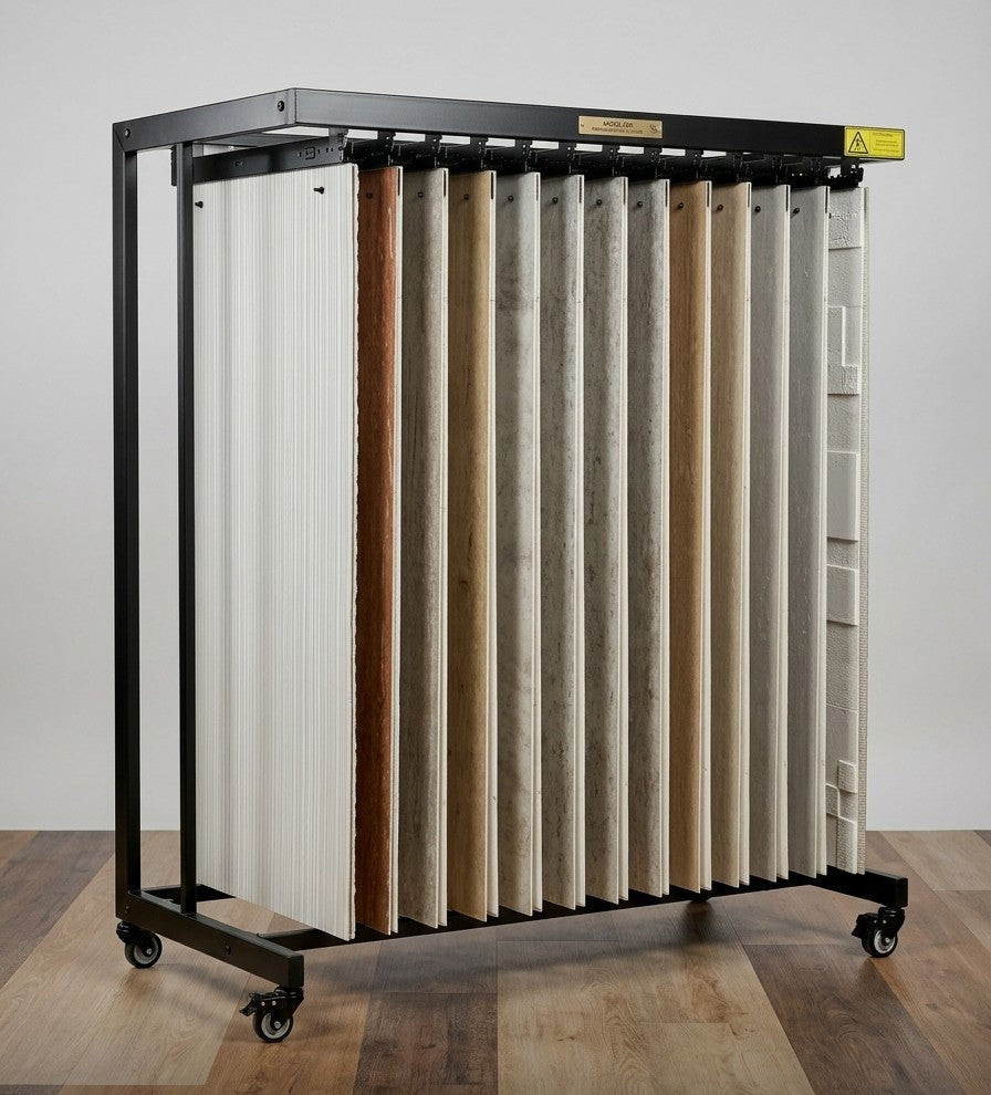 Espositore metallico per pietre flessibili
