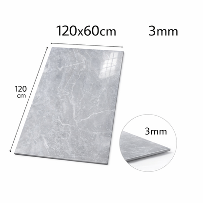Revestimiento de Pared efecto Mármol Onix Perla 120x60cm - Panel impermeable y fácil instalación