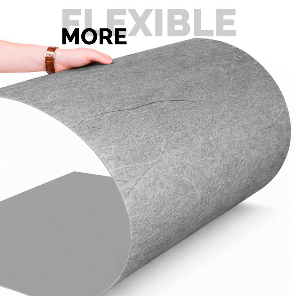 Panel Mural de Piedra Flexible Natural Florence Gris Oscuro 118x58cm - Revestimiento Pared impermeable