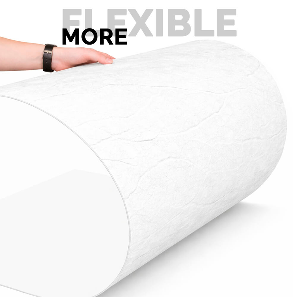 Panel Mural de Piedra Flexible Natural Florencia Blanco 118x58cm - Revestimiento Pared impermeable