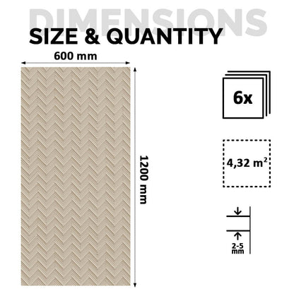 Natural Flexible Stone Wall Panel Slim Bergamo Beige 120x60 - Waterproof Wall Cladding