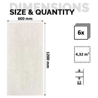 Panel Mural de Piedra Flexible Natural Roma Beige 120x60cm - Revestimiento Pared impermeable
