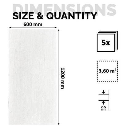 Panel Mural de Piedra Flexible Natural Venecia Blanco 120x60cm - Revestimiento Pared impermeable