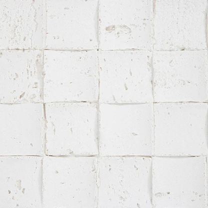 Panel Mural de Piedra Flexible Natural Trieste Mosaic Blanco 118x58cm - Revestimiento Pared impermeable
