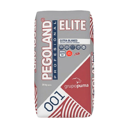Cemento Cola Pegoland Profesional Elite Blanco 20kg - Adhesivo Tipo C2TES2 Grupo Puma
