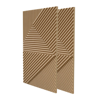 Pack 15 Painéis Parede 3D de Poliuretano Rígido PU HD Geometry Série B Magnolia 120x60cm - Revestimento Decorativo Interior e Exterior