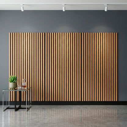 Pack 4 Panel Acústico de Pared Rectangular Roble Natural - Calm 120x60x2cm