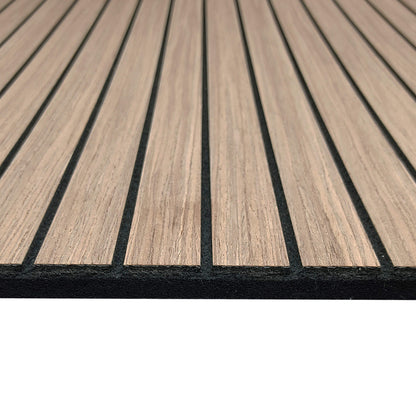Pack 10 Panel Acústico de Pared Cuadrado Roble Oscuro - Essence 60x60x1cm