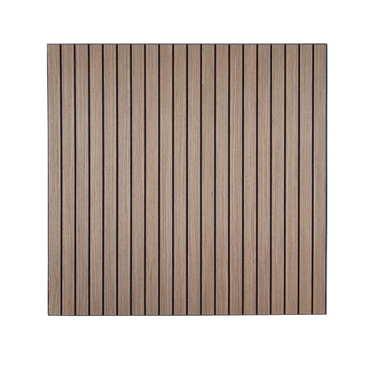 Pack 10 Panel Acústico de Pared Cuadrado Roble Oscuro - Essence 60x60x1cm