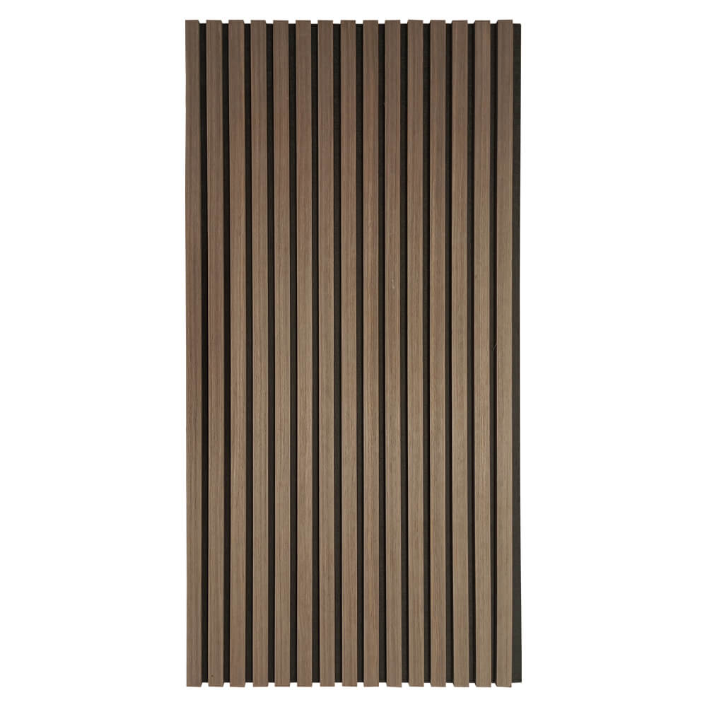 Pack 4 Panel Acústico de Pared Rectangular Roble Oscuro - Fog 120x60x2cm