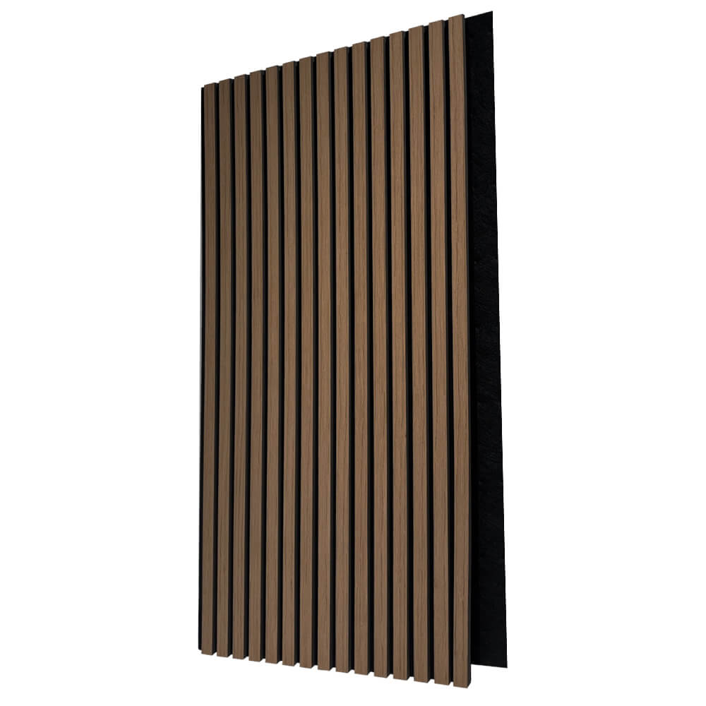 Panel Acústico de Pared Rectangular Roble Oscuro - Fog 120x60x2cm