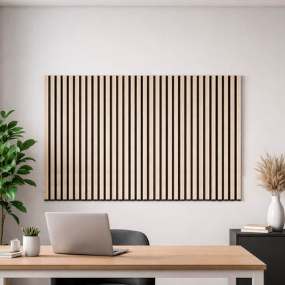 Pack 4 Panel Acústico de Pared Rectangular Roble Claro - Soft 120x60x2cm