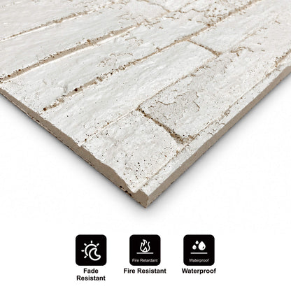 Panneau Mural en Pierre Flexible Naturelle Slim Arezzo Beige Clair 120x60 - Revêtement Mural Imperméable