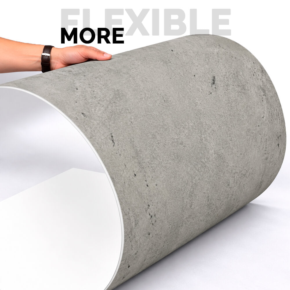 Wandpaneel aus flexiblem Naturstein Slim Catania Hellgrau 120x60 - Wasserdichte Wandverkleidung