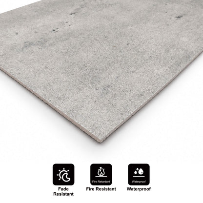Wandpaneel aus flexiblem Naturstein Slim Catania Hellgrau 120x60 - Wasserdichte Wandverkleidung