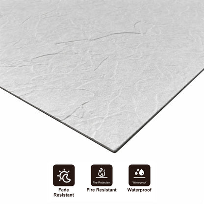 Panel Mural de Piedra Flexible Natural Florencia Gris Claro 118x58cm - Revestimiento Pared impermeable