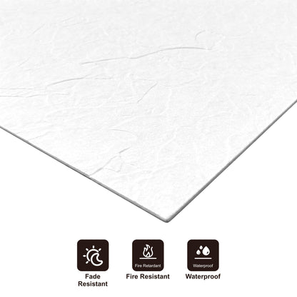 Panel Mural de Piedra Flexible Natural Florencia Blanco 118x58cm - Revestimiento Pared impermeable