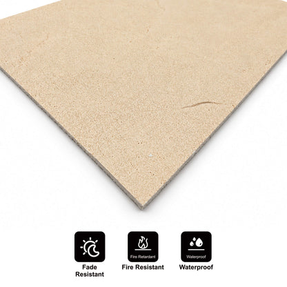 Wandpaneel aus flexiblem Naturstein Slim Florencia Hellbeige 120x60 - Wasserdichte Wandverkleidung