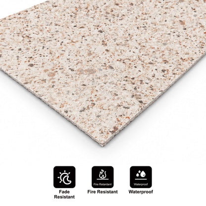 Wandpaneel aus flexiblem Naturstein Slim Granite Beige 120x60 - Wasserdichte Wandverkleidung