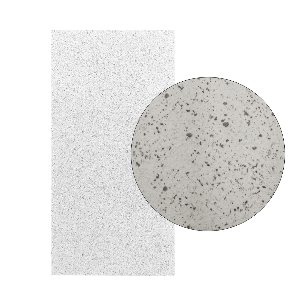 Panel Mural de Piedra Flexible Natural Slim Granite Blanco 120x60