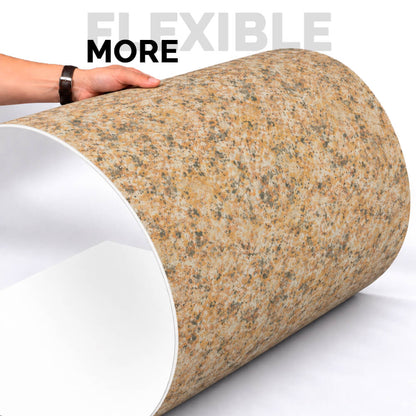 Natural Slim Granite Gold Flexible Stone Wall Panel 120x60 - Waterproof Wall Cladding