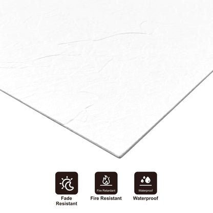 Panel Mural de Piedra Flexible Natural Milan Blanco 120x60cm - Revestimiento Pared impermeable