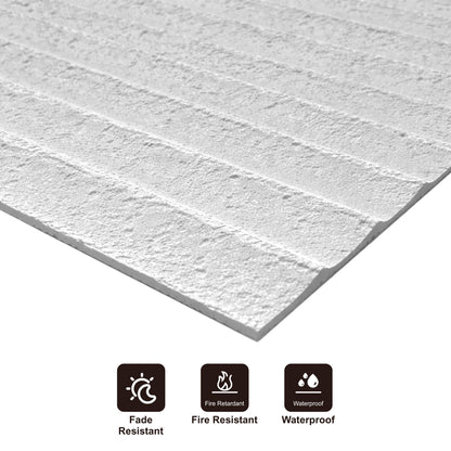 Panel Mural de Piedra Flexible Natural Trento Gris Claro 120x60cm - Revestimiento Pared impermeable