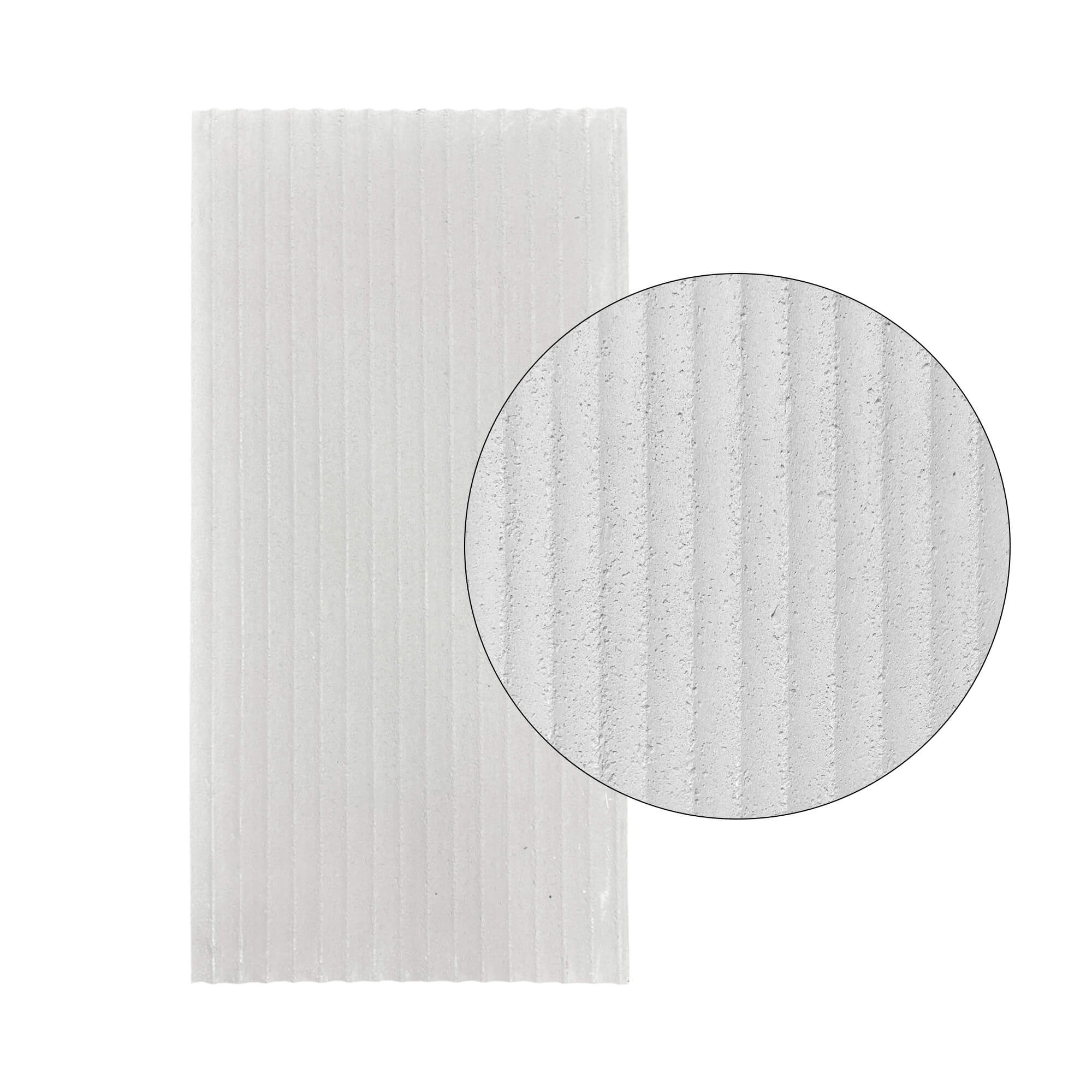 Panel Mural de Piedra Flexible Natural Trento Gris Claro 120x60cm - Revestimiento Pared impermeable